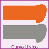 Curvo UNico blanco schotjes